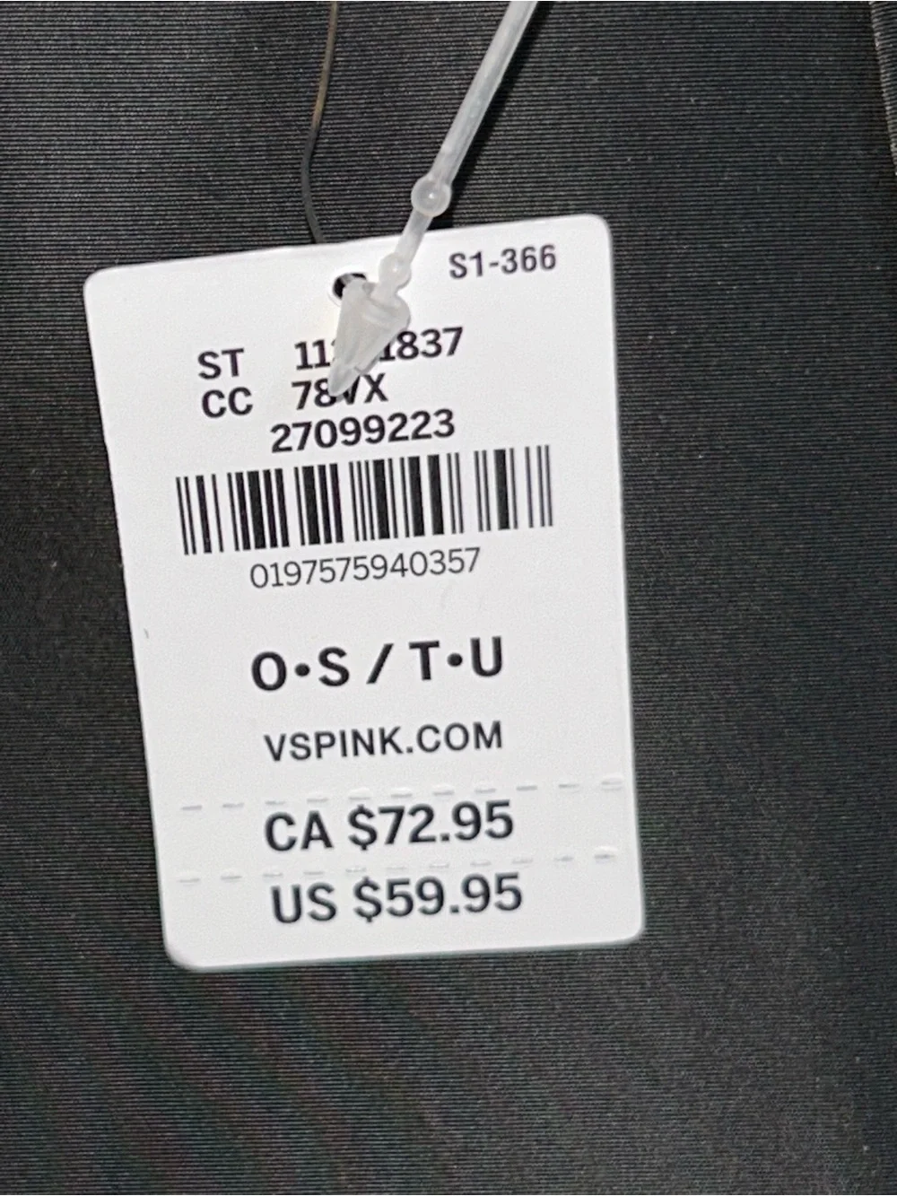 NWT victoria’s Secret pink nylon cargo backpack
